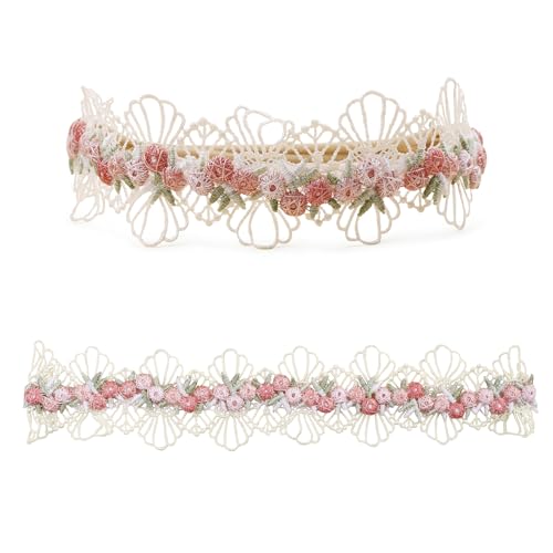 Baby Girl Flower Headband 3Pcs Elastic Hair Band for Newborn Toddler