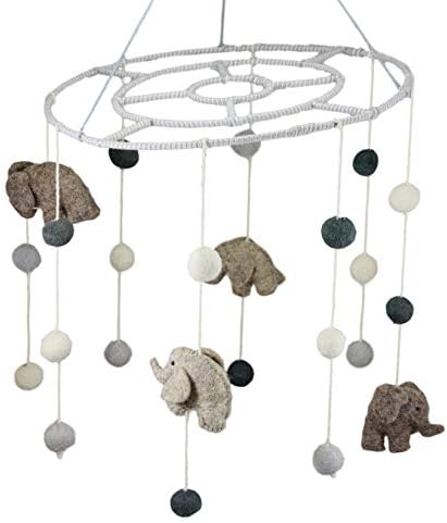 Ebros Fiona Walker Safari Elephant Nursery Mobile