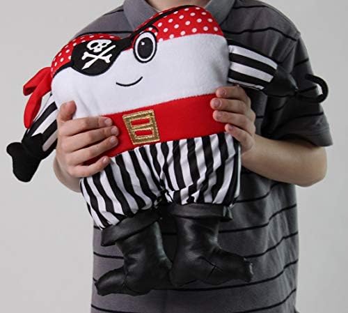 Plush Pirate Booty Tooth Fairy Pillow with Pocket 11 Inch