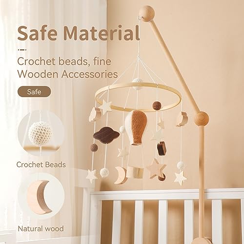 OESSUF Baby Mobile with Hot Air Balloon