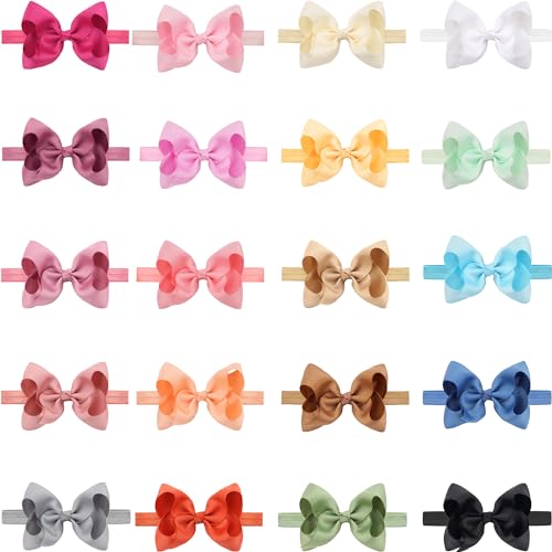 CLLOT Baby Girls Hair Bows Headbands Pack of 20