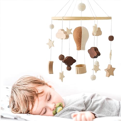 OESSUF Baby Mobile with Hot Air Balloon