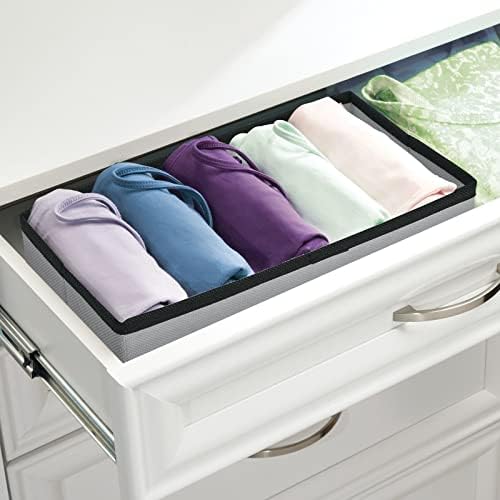 mDesign 2-Piece Baby Storage Box Set - Charcoal GreyBlack
