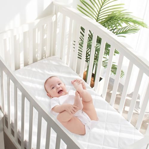 Biloban Zippered Crib Mattress Protector - Waterproof 6-Sided Encasement