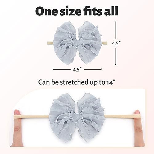 Lanmerry Baby Girls Stretchy Headbands 3PCS