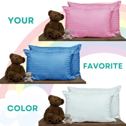Kinder Fluff Toddler Pillow Set - 2 Pack 14x20in White