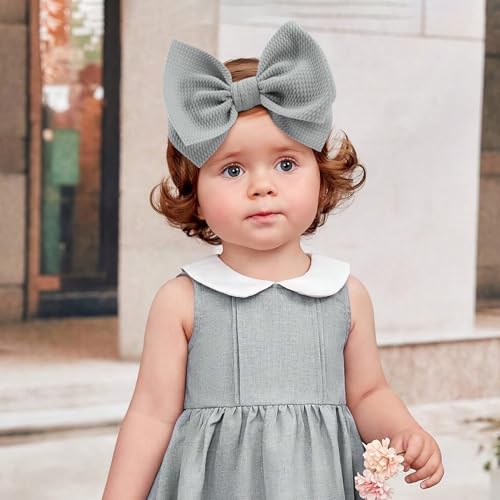 Baby Headbands Hair Bows for Girls 6-12 Months
