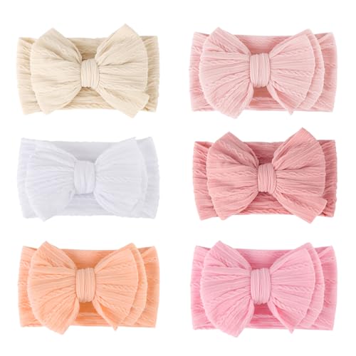 AQOKKA Baby Bows Headbands Soft Hair Accessories