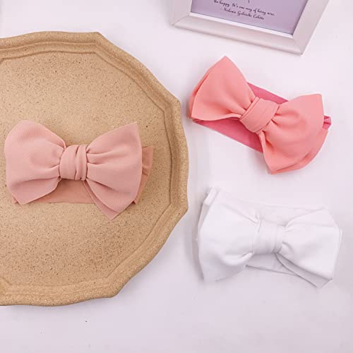 KIDOCHEESE Baby Girl Hairband with Bows 5 Count
