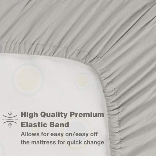 EVERYDAY KIDS 3 Piece Toddler Sheet Set - Solid Grey