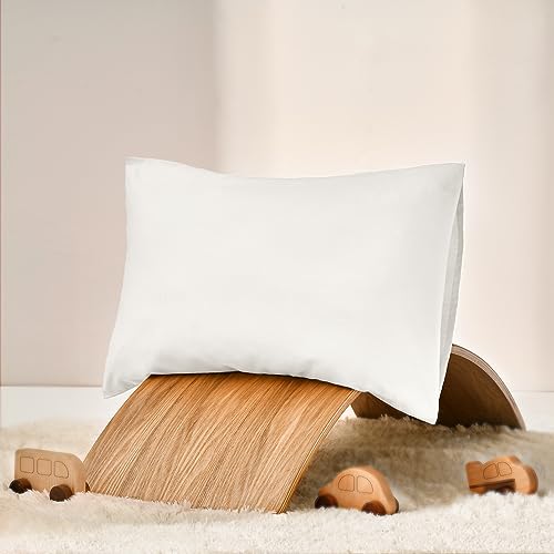 TILLYOU Toddler Pillowcases 2 Pack - 145x20 Inches White