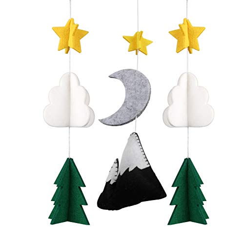 Starry Woodland Crib Mobile - Baby Shower Gift Decor