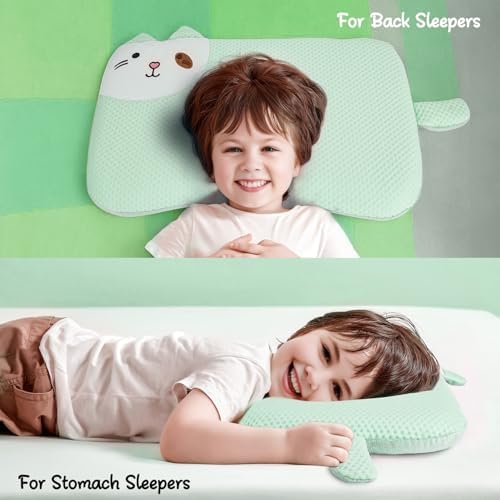 VEMBAP Cool Toddler Pillow with Memory Foam for Kids