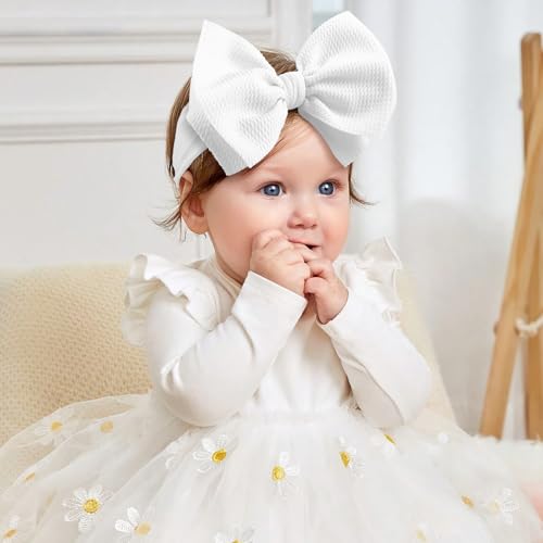 Baby Headbands Hair Bows for Girls 6-12 Months