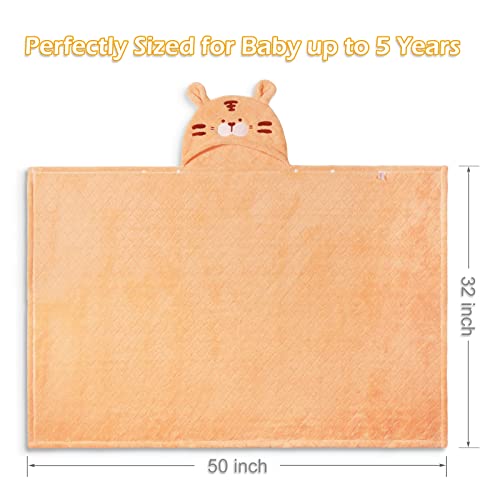 WODHOY Toddler Bath Towel 2-Pack Hooded Bath Blanket