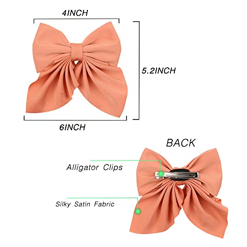 40PCS 45 Inch Hair Bows for Girls with Alligator Clips