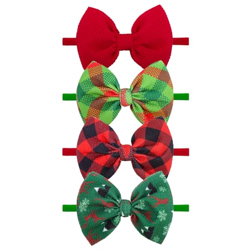 YanJie Christmas Baby Girls Headband with Santa Print