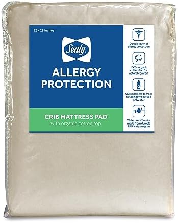 Sealy Baby Waterproof Crib Mattress Protector Pad