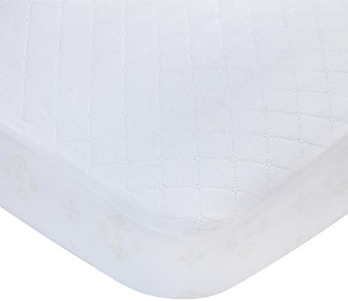Carters Waterproof Crib Mattress Protector for Boys and Girls - White