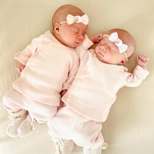Niceye Baby Girl Bows and Headbands Set