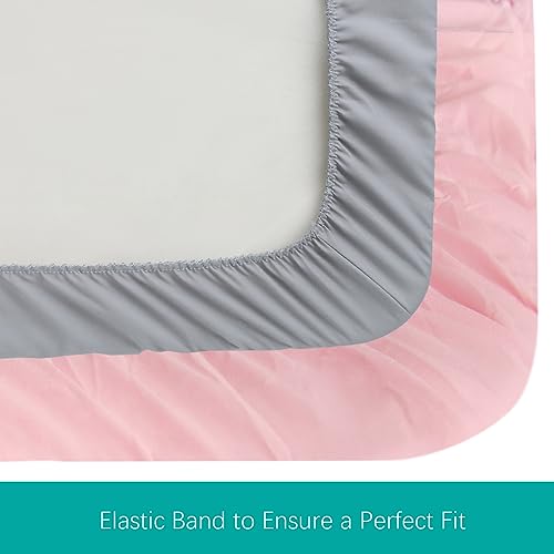 Biloban Pack Play Fitted Sheets 2 Pack - Mini Crib Compatible