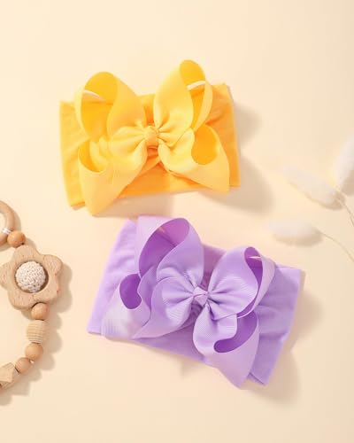 doboi 20PCS Baby Bows Headbands with Ribbon Bow