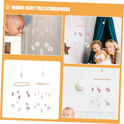 Boho Flower Wind Chime Mobile Decor for Baby Room