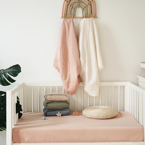 MairMore Muslin Crib Sheets for Baby Girls and Boys 1