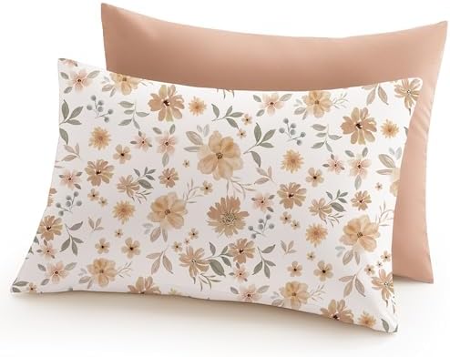 Konssy Toddler Pillowcase 2 Pack - Soft Stretchy with Envelope Closure