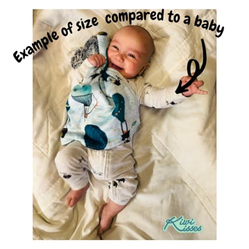 KiwiKisses Sleepy Woodland Animals Lovey Blanket
