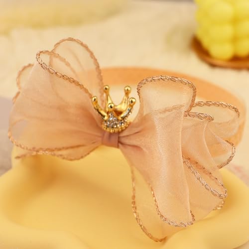 Bethynas Princess Crown Lace Bowknot Headband for Baby Girls