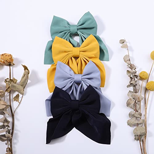 40PCS 45 Inch Hair Bows for Girls with Alligator Clips