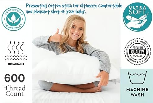 COTTON STICH Small Travel Pillowcase Set of 2 12x16 White