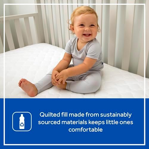 Sealy Baby Waterproof Crib Mattress Protector Cover 52x28 White
