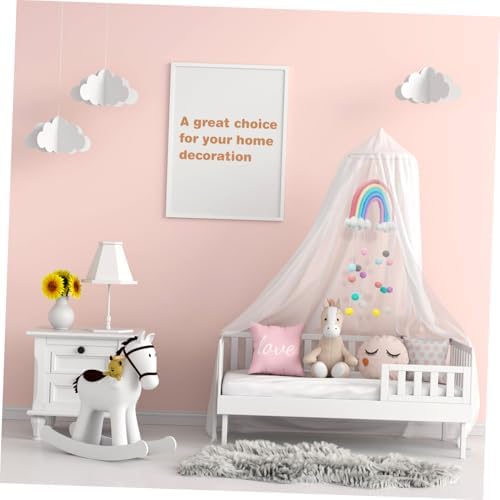 Cloud Rainbow Pendant Woven Wall Art for Kids Room