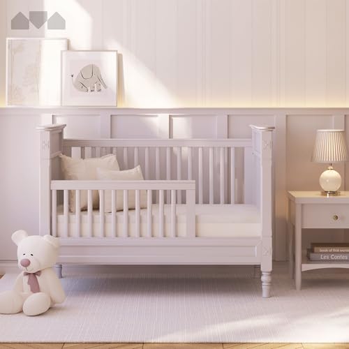 Milliard 2-Inch Ventilated Memory Foam Crib Mattress Topper - 52x27 White