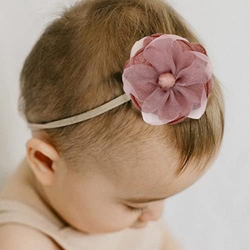 Surakey Baby Girl Headbands 12 Pack Floral Lace Hair Accessories