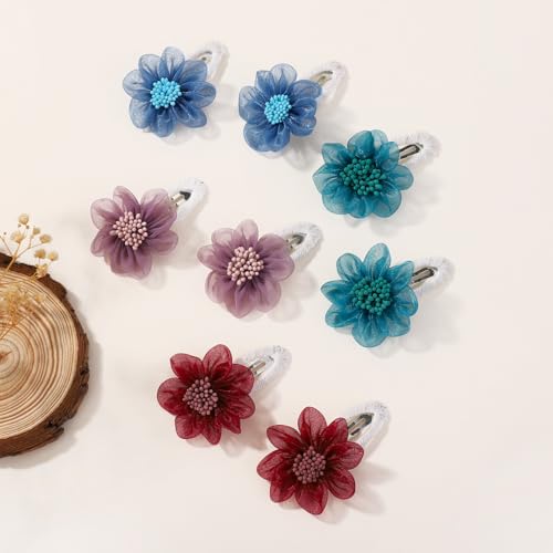 YLEN Chiffon Flower Hair Clips 20PCS for Kids