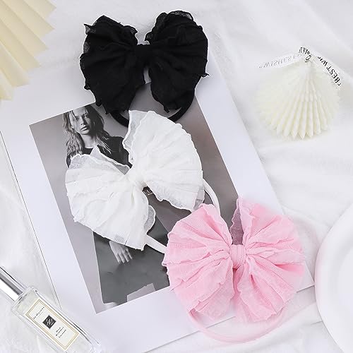 Lanmerry Baby Girls Headbands Bows 3Pcs Set