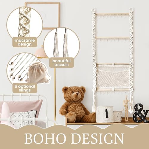 Handmade Macrame Headband Organizer for Girls