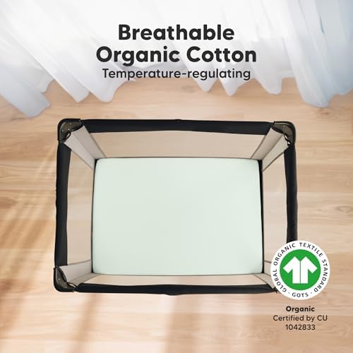 KeaBabies 2-Pack Mini Crib Sheets Fitted 38x26