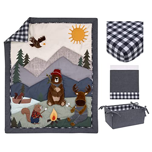 NOJO Into The Wilderness 4 Piece Crib Bedding Set