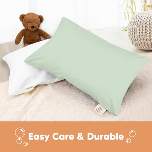 KeaBabies Toddler Pillowcase 13x18 - Organic Cotton Soft Durable