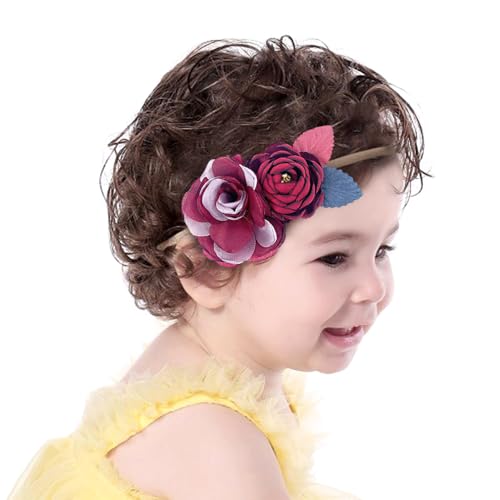 Yheahin Baby Girls Rose Floral Headband