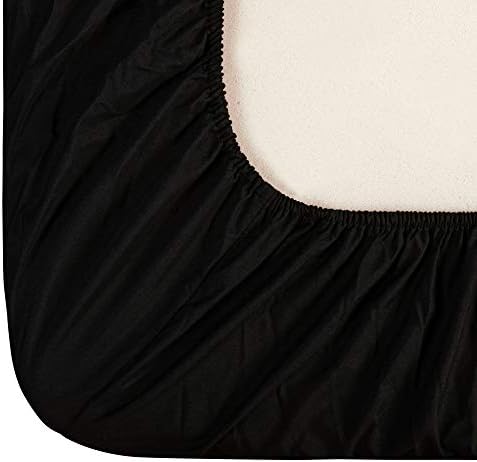 BEDSUM Microfiber 2 Pack Toddler Crib Sheets Black