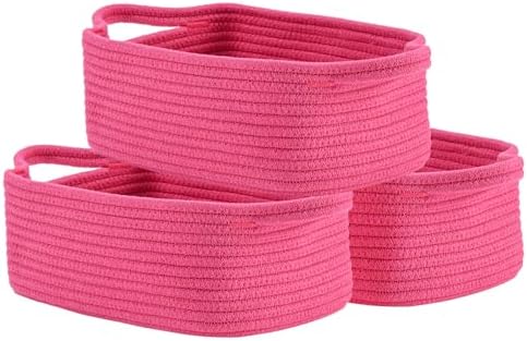 KALLAX Hot Pink Woven Storage Basket 3 Pack