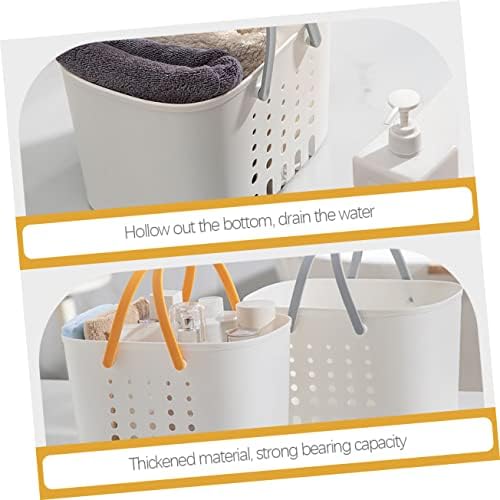 TOGEVAL Portable Plastic Shower Basket with Handle