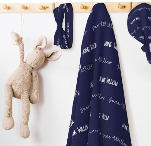 Personalized Baby Swaddle with Name - Boy Girl Blanket 1