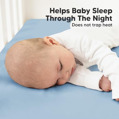 KeaBabies 2-Pack Organic Crib Sheets - Neutral Breathable Soft