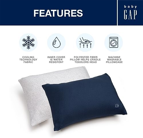 Delta Children Gap Toddler Pillow with Cooling Covers